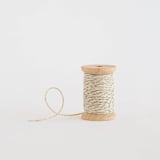"White & Silver Baker's Twine" - Ribbon in white + silver by Minted - Ribbon