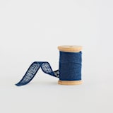 "Navy Loose Weave Cotton" - Ribbon in navy by Minted - Ribbon