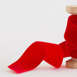 "Red Velvet" - Ribbon in red by Minted - Close-Up