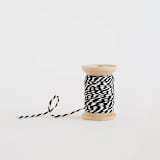 "baker's twine white + black" - Ribbon in white + black by Minted - Ribbon