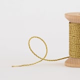 "Gold Metallic Cord" - Ribbon in gold by Minted - Close-Up