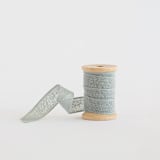 "Dove Grey Loose Weave Cotton" - Ribbon in dove grey by Minted - Ribbon