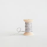 "Glitter Cord Silver" - Ribbon in Silver by Minted - Ribbon