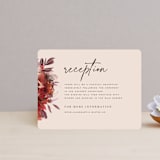 "Autumn Hymnal" - Reception Cards in Blush by Leah Bisch - Front