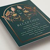 "Autumnal Arch" - Reception Cards in Deep Sea by Erin German - Detail