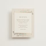 "Ornate Elegance" - Reception Cards in Ivory by Maria Hilas-Louie - Front