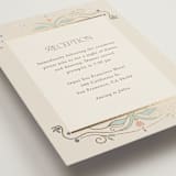 "Ornate Elegance" - Reception Cards in Ivory by Maria Hilas-Louie - Detail