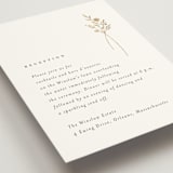 "Wildflower" - Reception Cards in Cotton by Jennifer Postorino - Detail