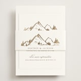 "Colorado" - Reception Cards in Earth by Mansi Verma - Assembled with Belly Band