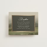 "Hillside" - Reception Cards in Graphite by Everett Paper Goods - Front