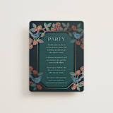 "Wedding birds" - Reception Cards in Onyx by Ana de Sousa - Front