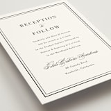"Polished" - Reception Cards in Cotton by Jennifer Postorino - Detail