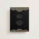 "ionic" - Reception Cards in Onyx by Lori Wemple - Front