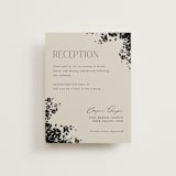 "Bouquet Toss" - Reception Cards in Smoke by Robert and Stella - Front