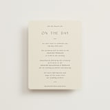"Walnut" - Reception Cards in Linen by Blustery August - Front