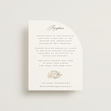 "Rococo" - Reception Cards in Pearl by Jenna Holcomb - Front