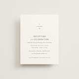 "Minimal Monogram" - Reception Cards in Granite by Jackie Mangiolino - Front