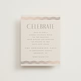 "Newberry" - Reception Cards in Bisque by Kristie Kern - Front
