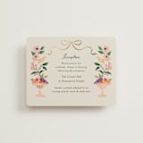 "Garden Feast" - Reception Cards in Garden by Elly - Front