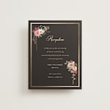 "Flouriishing" - Reception Cards in Blush by Susan Moyal - Front