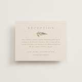 "Garden" - Reception Cards in Mahogany by Leah Bisch - Front