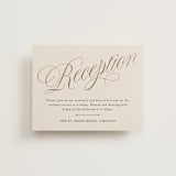 "Mirin" - Reception Cards in Linen by Kate Ahn - Front