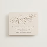 "Mirin" - Reception Cards in Linen by Kate Ahn - Front