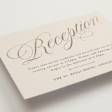 "Mirin" - Reception Cards in Linen by Kate Ahn - Detail