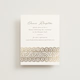 "Gilded Henna" - Reception Cards in Lily by Mansi Verma - Front
