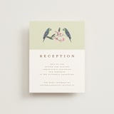 "Royal Wedding" - Reception Cards in Pista by Teju Reval - Front