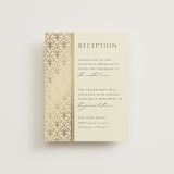 "Aatreya" - Reception Cards in Marigold by Pati Cascino - Front