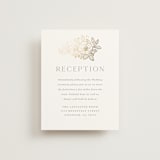 "Wild Roses" - Reception Cards in Powder Blue by Kristen Smith - Front