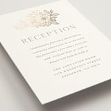 "Wild Roses" - Reception Cards in Powder Blue by Kristen Smith - Detail