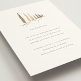 "Villa Balbiano" - Reception Cards in Graphite by Melinda Denison - Detail