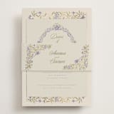 "FairyTale.." - Reception Cards in Heather by Vera Lim - Assembled with Belly Band