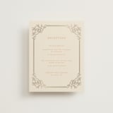 "Marigold" - Reception Cards in Ochre by Hannah Bowman - Front