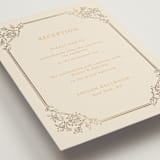 "Marigold" - Reception Cards in Ochre by Hannah Bowman - Detail