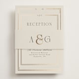 "Grace" - Reception Cards in Champagne by Nicole Walsh - Assembled with Belly Band