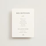 "Monogramed Arch" - Reception Cards in Mojito by Susan Moyal - Front