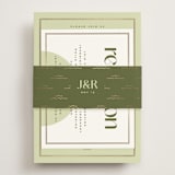 "News!" - Reception Cards in Kiwi by Claudia Orengo - Assembled with Belly Band