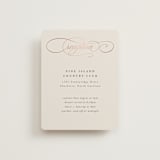 "And Centered" - Reception Cards in Cream by Hooray Creative - Front