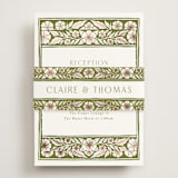 "Inlay Frame" - Reception Cards in Avocado by Katharine Watson - Assembled with Belly Band