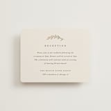 "To Hold" - Reception Cards in Ivory by Carolyn Nicks - Front