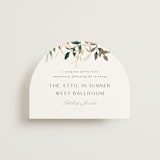 "Garden Serenity" - Reception Cards in Greenery by Itsy Belle Studio - Front