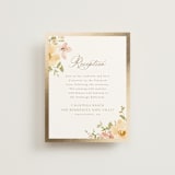 "Jardin" - Reception Cards in Carnation by Everett Paper Goods - Front