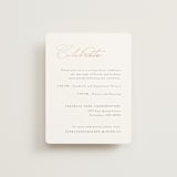 "Eternal" - Reception Cards in Snow by Kaydi Bishop - Front
