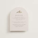 "Natural Monogram" - Reception Cards in Porcelain by Jennifer Postorino - Front