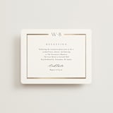 "Luster" - Reception Cards in Cotton by Stacey Meacham - Front