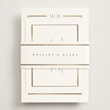 "Luster" - Reception Cards in Cotton by Stacey Meacham - Assembled with Belly Band