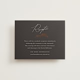 "Bliss" - Reception Cards in Cocoa by Leah Bisch - Front